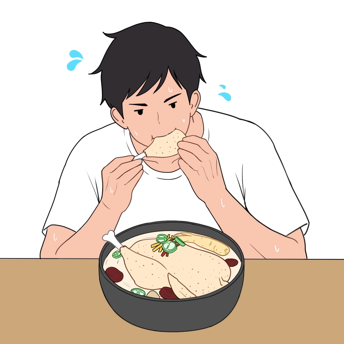 Which chicken dish is less fattening for Boknal?